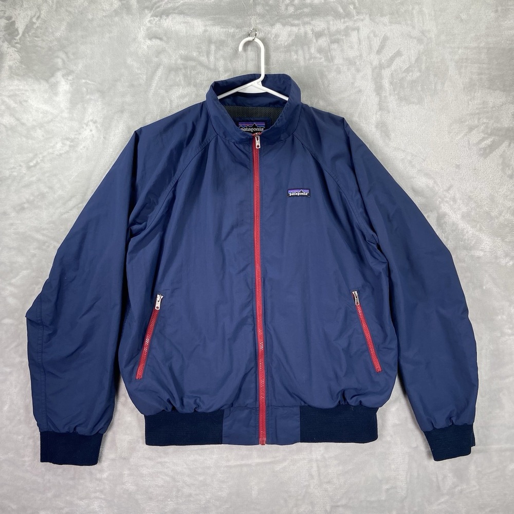 Patagonia Jacket Mens Large Baggies Full Zip Windbreaker DWR Mesh Lined 28150